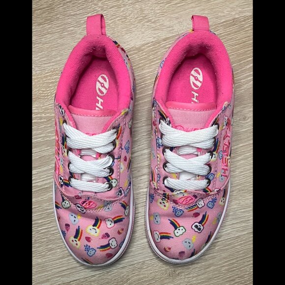 Heelys Pro 20 Skate Shoes Pink Rainbow Unicorn & Emoji in box US Child Sz 13 EUC - Picture 3 of 10